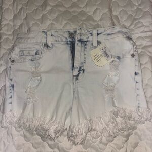 Altar'd State Frayed Hem Jean Shorts